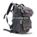 canvas fabric double shoulder camera backpack